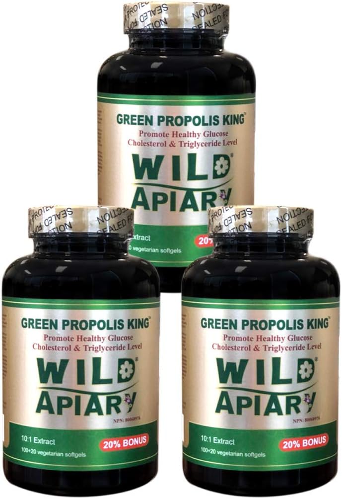 Brazilian Green Propolis - 120 Vegan Softgels